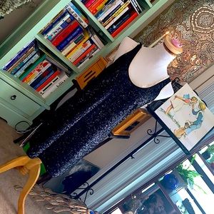 WILFRED | BLACK SEQUINS COCKTAIL DRESS | M (🇺🇸)